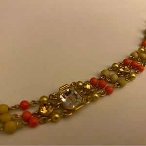 Givenchy Vintage Delicate Pink & Beige Beaded Bracelet